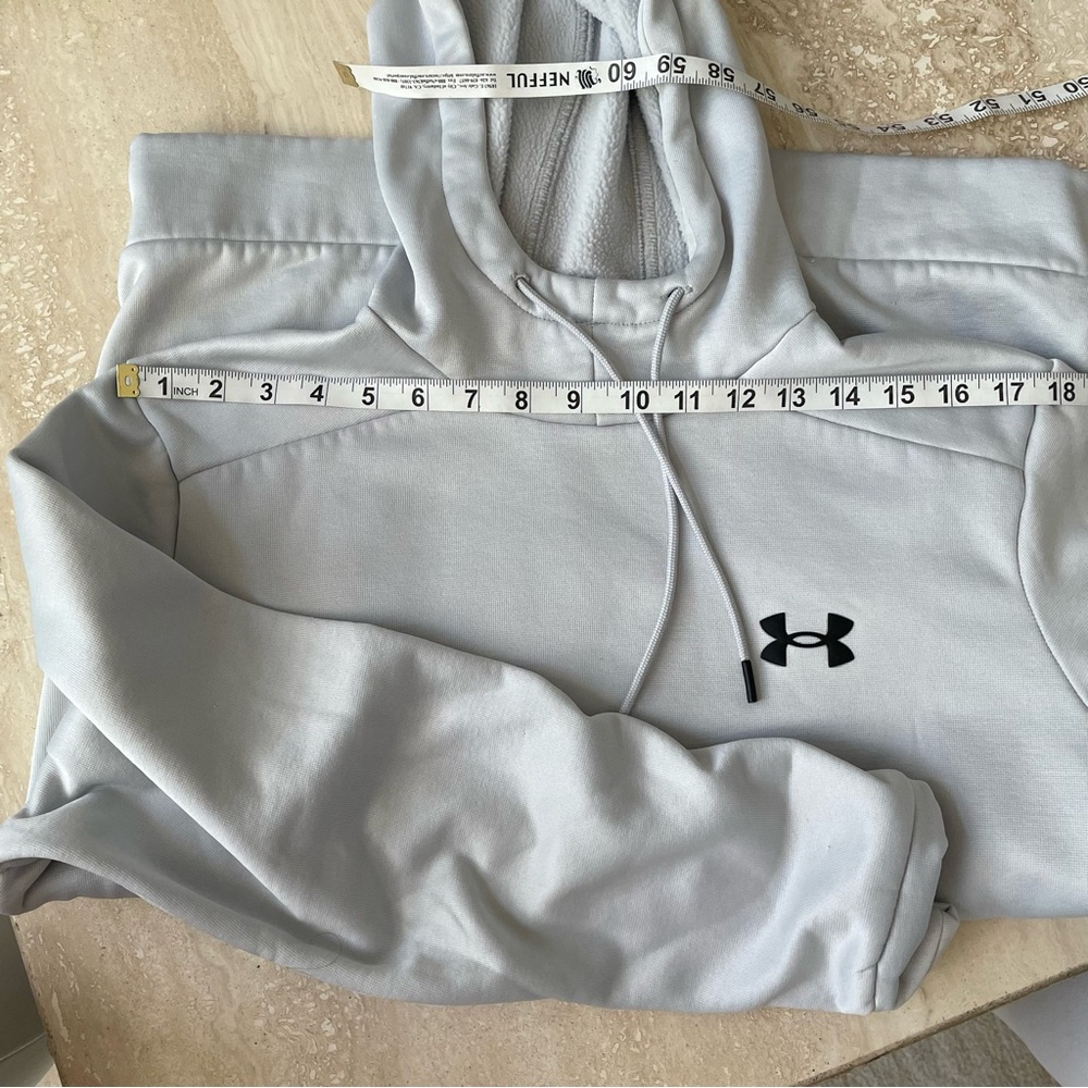 UNDER ARMOUR Men’s Armourfleece Pullover Hoodie Medium Halo Gray